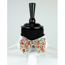 Floral Bow Tie - orange/red/green