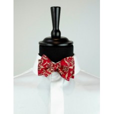 Red Flower Bow Tie