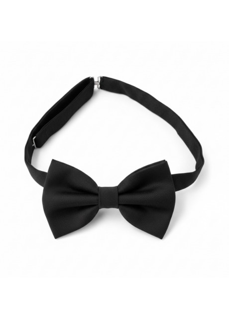 Satin Black Pre-tied Bow Tie Satin Black Pre-tied Bow Tie