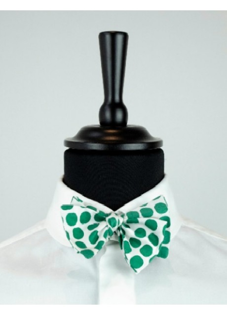 Green Dots Bow Tie