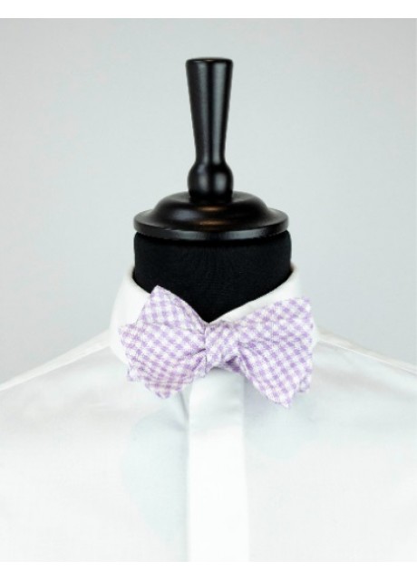 Purple Box Bow Tie