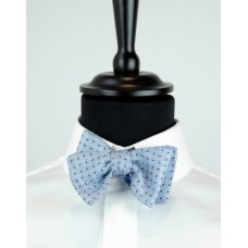 Light Blue Bow Tie - navy figures