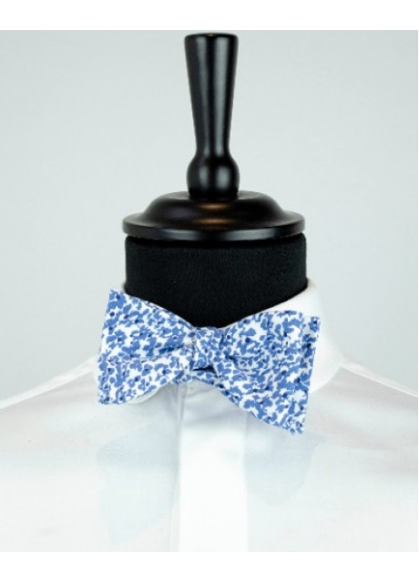 Floral Blue Bow Tie