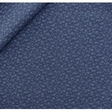 Navy Cotton Jacquart