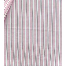 Pink Stripe Cotton Dobby