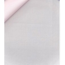 Pink Small Check Cotton Twill