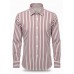 Red & White Striped Cotton Shirt