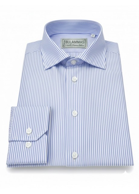 Light Blue Pin Stripe Cotton Shirt