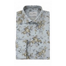    Blue Floral Cotton Shirt