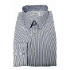 Navy Blue Pin Stripe Cotton Shirt   