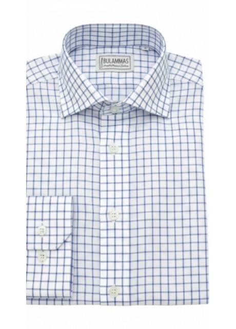 Blue Check Cotton Shirt Blue Check Cotton Shirt