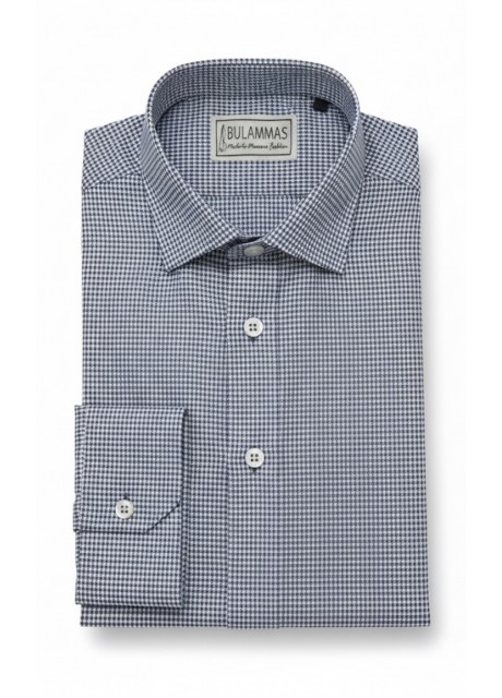 Blue Dots Cotton Shirt