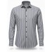 Black-Brown Pin Stripe Cotton Shirt