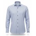  Light Blue Cotton Shirt - navy buttons