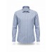 Blue Narrow Stripe Premium Cotton Shirt