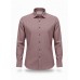 Classic Bordeaux Linen Blend Shirt