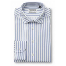 Light Blue Bold Stripe Cotton Shirt