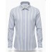 Light Blue Bold Stripe Cotton Shirt Light Blue Bold Stripe Cotton Shirt