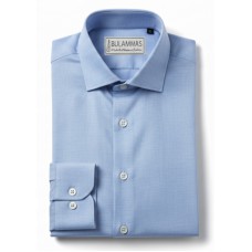 Blue Plain Cotton Shirt 