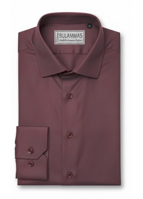 Deep Maroon Cotton Shirt
