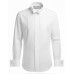 White Pleated Front Tuxedo Shirt with Hidden Placket White Pleated Front Tuxedo Shirt with Hidden Placket