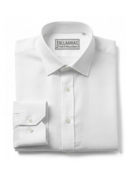 Classic White Pure Linen Shirt Classic White Pure Linen Shirt