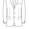 J1A Single breasted, 2 buttons 