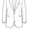 J1B Single breasted, 1 button 