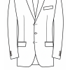 J1C Single breasted, 3 buttons 