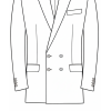 J1D Double breasted, 4 buttons 