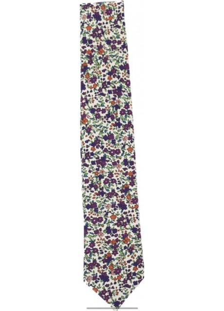 Purple-Green Liberty Cotton Tie