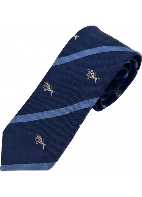 Navy Horses Tie