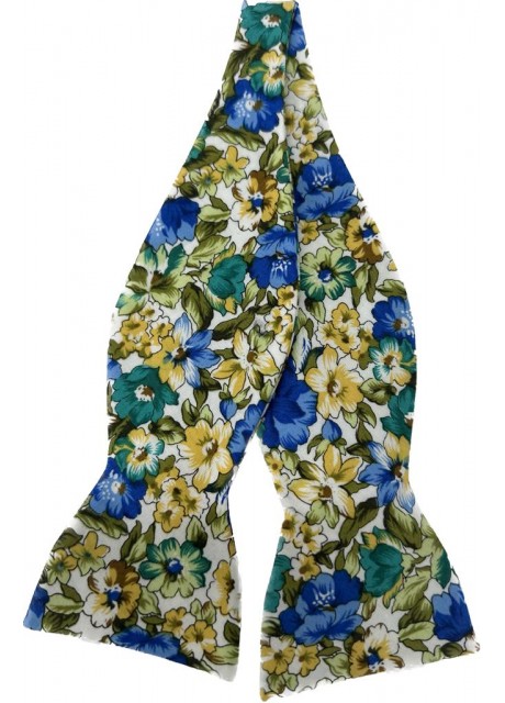 Yellow-Blue Liberty Bow Tie