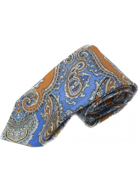 Orange/Blue Motive Tie