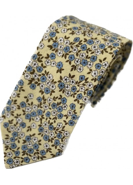 Yellow Floral Tie