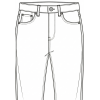 JFP1 Standard Jeans with no pleats 