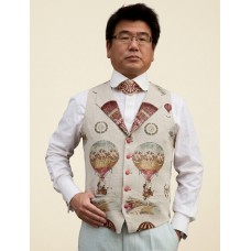 MADE TO MEASURE WAISTCOAT SILVER SELECTION 110'S