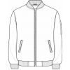 Model 5  /zipper closure, 2 italian pockets, knitted collar, cuffs and bottom / 