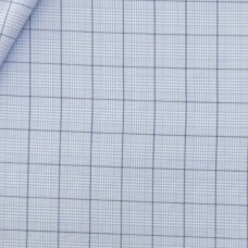 Blue Checkered Twill Weave Cotton Shirt