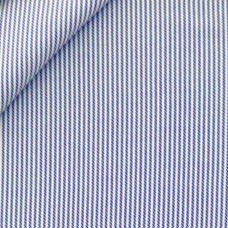 Blue Stripe Cotton Twill Shirt