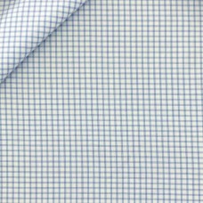Light Blue Check Twill Shirt