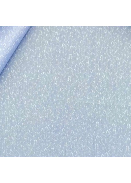 Light Blue Cotton Jacquard Shirt