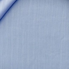 Light Blue Fish bone Cotton Twill Shirt