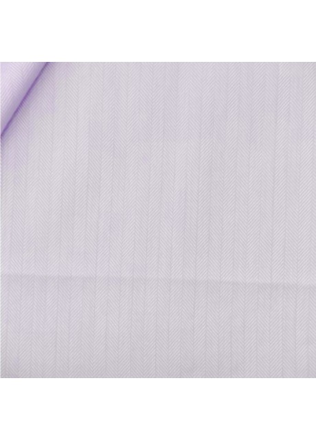 Light Purple Fish Bone Cotton Twill Shirt