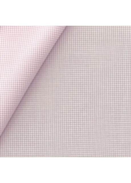 Pink Micro Check Cotton Shirt