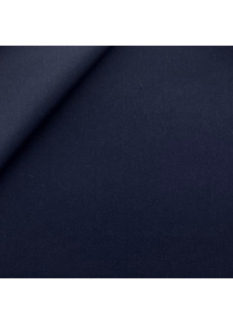 Very Dark Blue Plain Cotton Poplin Shirt