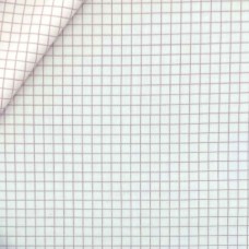 Red Small Check Cotton Twill Shirt