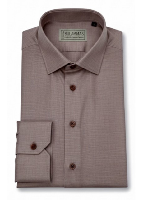 Classic Bordeaux Linen Blend Shirt