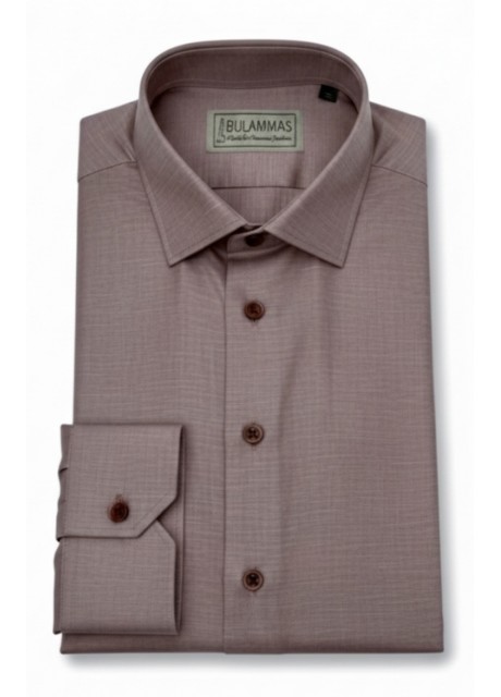 Refined Bordeaux Classic Cotton Shirt Refined Bordeaux Classic Cotton Shirt