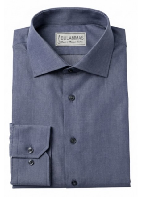 Timeless Blue Elegance Cotton Shirt